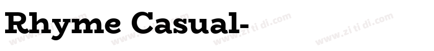 Rhyme Casual字体转换